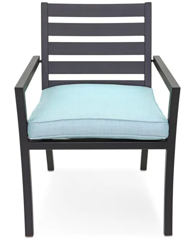 Macy's Astaire Outdoor Dining Chair, Created For  In Spa Light Blue
