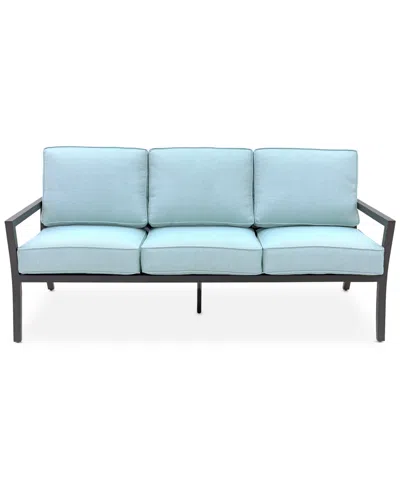 Macy's Astaire Outdoor Sofa, Created For  In Blue