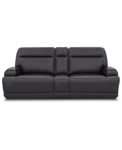 Macy's Atlas 3-piece Dual Motion Sofa,  Exclusive In Black