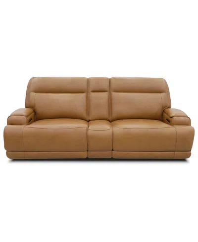 Macy's Atlas 3-piece Dual Motion Sofa,  Exclusive In Brown