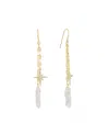 Macy's Aurora Borealis Or Mystic Quartz Starburst Drop Earrings In Gold