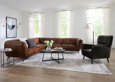 Macy's Avori Leather Sofa Collection Macys Exclusive In Black