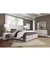 Macy's Dawnwood 3-pc. California King Storage Set (bed, Dresser & 1-drawer Nightstand) In Ivory