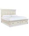 Macy's Axis California King Storage Bed In Ivory