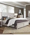 Macy's Axis King Bed In Ivory