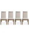 Macy's Baleigh 4-pc. Chair Set In Neutral