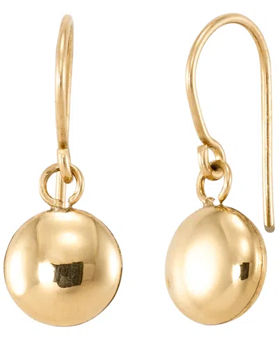 Macy's Ball Drop Earrings In 18k Yellow Gold