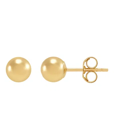 Macy's Ball Stud Earrings In 10k Yellow Gold