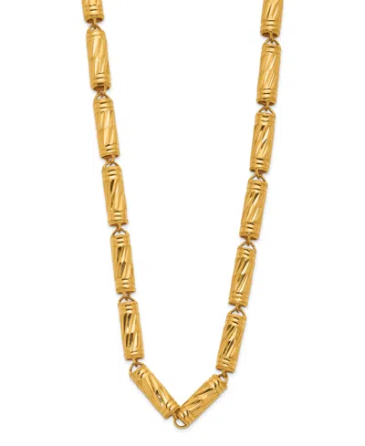 Macy's Bamboo Chain Necklace In 24k Yellow Gold