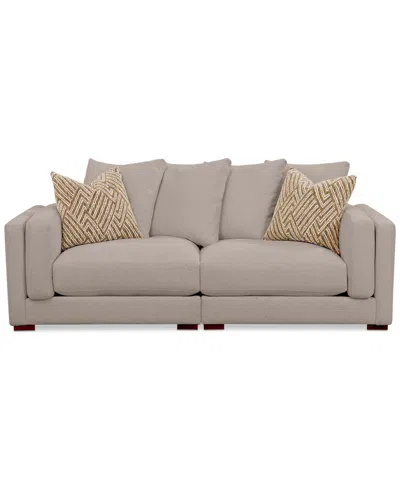 Macy's Barlien 2-pc. Modular Fabric Sofa, Created For  In Oatmeal