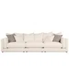 Macy's Barlien 3-pc. Modular Fabric Sofa, Created For  In Ivory