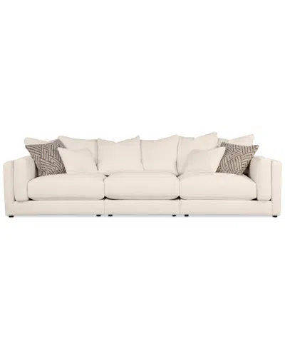 Macy's Barlien 3-pc. Modular Fabric Sofa, Created For  In Ivory