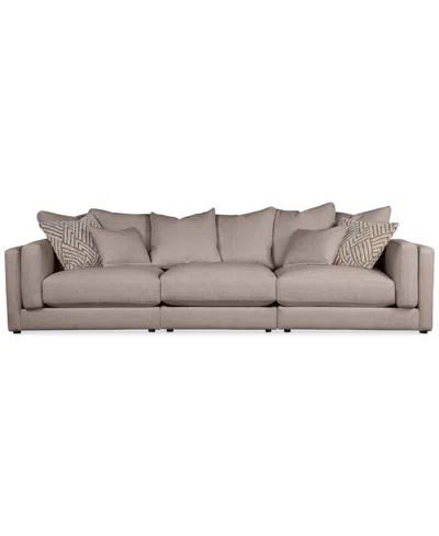 Macy's Barlien 3-pc. Modular Fabric Sofa, Created For  In Oatmeal