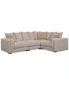 Macy's Barlien 4-pc. Modular Fabric Sectional, Created For  In Oatmeal