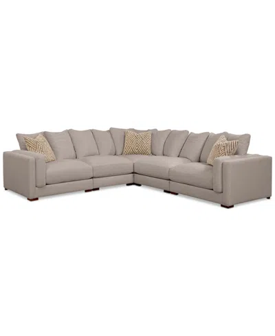 MACY'S BARLIEN 5-PC. MODULAR FABRIC SECTIONAL, CREATED FOR MACY'S