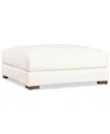 Macy's Barlien Fabric Ottoman, Created For  In Ivory