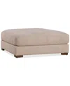 Macy's Barlien Fabric Ottoman, Created For  In Oatmeal