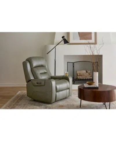 Macy's Belber Power Motion Recliner In Brown