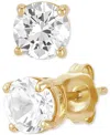Macy's Birthstone Stud Earrings In 14k Gold Or 14k White Gold In White Sapphire