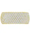 Macy's Black Cubic Zirconia Pave Wide Seven Row Statement Ring (also In White Cubic Zirconia) In Gold