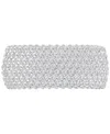 Macy's Black Cubic Zirconia Pave Wide Seven Row Statement Ring (also In White Cubic Zirconia) In Silver