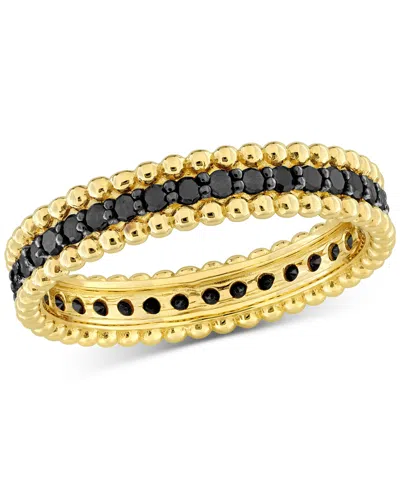 Macy's Black Diamond Eternity Band (1/2 Ct. T.w.) In 14k White Or Yellow Gold