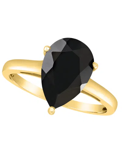 Macy's Black Onyx (12x8mm) Ring In 14k Yellow Gold (also In 14k White Gold)