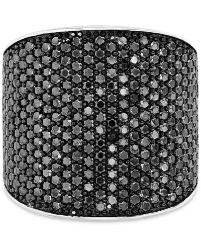 Macy's Black Spinel Ring (2.754 Ct.t.w.) In Sterling Silver