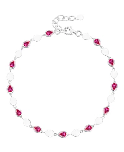 Macy's Blue Topaz (2-1/5 Ct. T.w.) Luna Bracelet In Sterling Silver (also Available In Multi-stones) In White