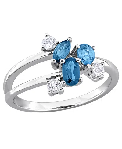 Macy's Blue Topaz (5/8 Ct. T.w.) Ring In Sterling Silver (also Available In Amethyst)