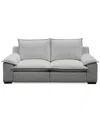 Macy's Borsi 2-pc. Sofa Sectional With 2 Power Recliners In Brown