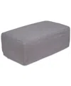 Macy's Brenalee Performance Fabric Slipcover Ottoman In Peyton Slate