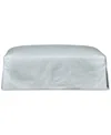 Macy's Brenalee 46" Performance Fabric Slipcover Ottoman In Peyton Light Blue