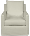Macy's Brenalee Fabric Swivel Glider In Peyton Birch
