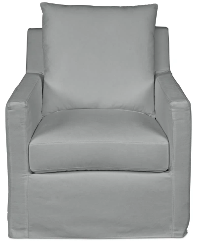 Macy's Brenalee Fabric Swivel Glider In Peyton Birch