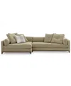 Macy's Closeout! Brendalyn 2-pc. Modular Fabric Sectional Chaise And Sofa Set, Created For  In Oat