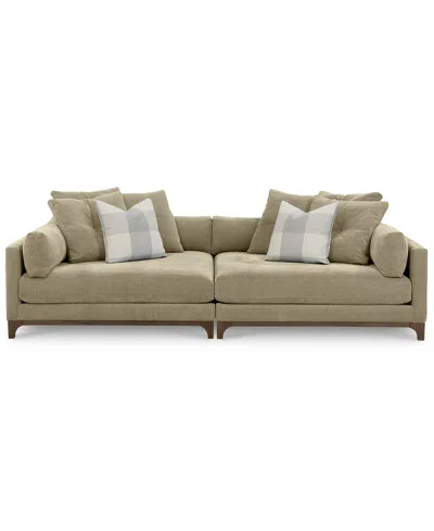 Macy's Closeout! Brendalyn 2-pc. Modular Fabric Sectional Chaise Set, Created For  In Oat