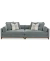 Macy's Closeout! Brendalyn 2-pc. Modular Fabric Sectional Chaise Set, Created For  In Surf