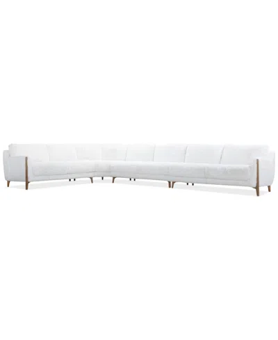 Macy's Briannie 4-pc. Fabric L Sectional, Exclusively At  In Brown