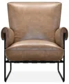 Macy's Briannie Leather Accent Chair, Exclusively At
