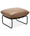 Macy's Briannie Leather Ottoman, Exclusively At