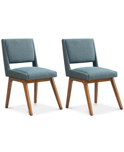 Macy's Brine Set Of 2 Dining Chairs In Blue