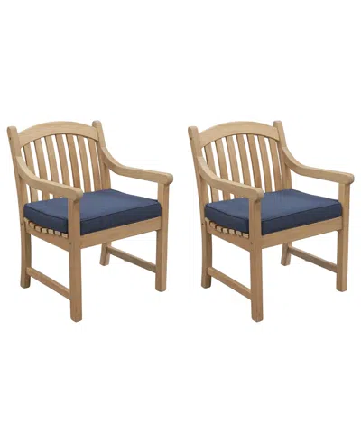 Macy's Bristol 2-pc. Olefin Outdoor Chair Bundle, Created For  In Blue