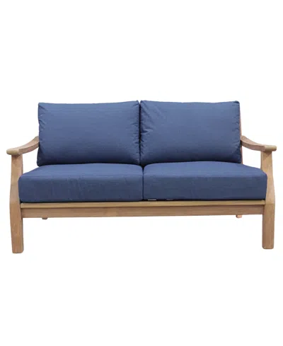 Macy's Bristol 33" Olefin Loveseat, Created For  In Blue