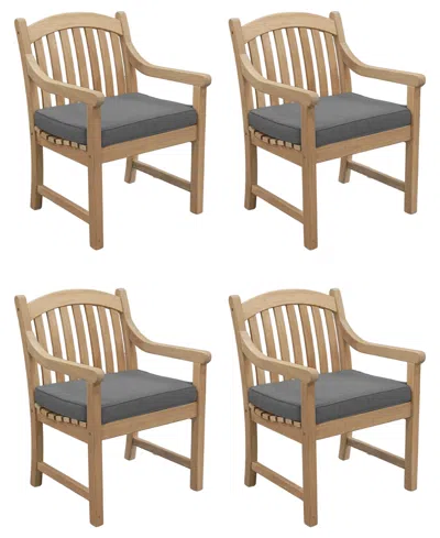 Macy's Bristol 4-pc. Olefin Outdoor Chair Bundle, Created For  In Brown