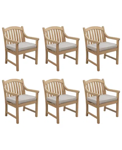 Macy's Bristol 6-pc. Olefin Outdoor Chair Bundle, Created For  In Brown