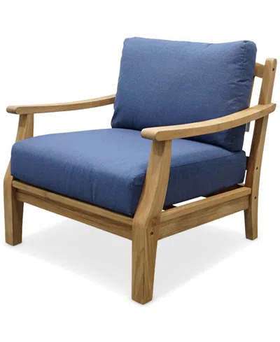 Macy's Bristol Club Chair, Created For  In Blue