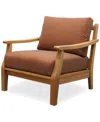 Macy's Bristol Club Chair, Created For  In Brown