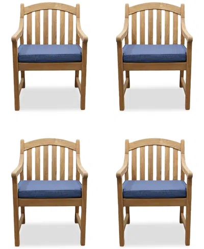 Macy's Bristol Dining Chairs, Set Of 4, Created For  In Brown