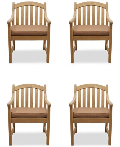 Macy's Bristol Dining Chairs, Set Of 4, Created For  In Brown